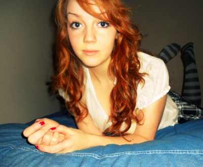 Amateur Redhead Shows Herself on Camera - Explicit Selfie Session