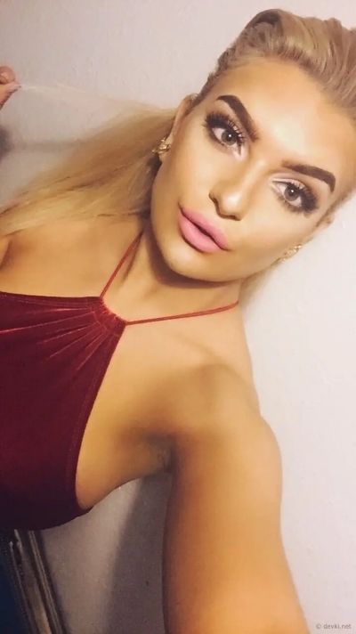 Blonde with Huge Tits Takes Explicit Selfies - XXX Amateur Photo