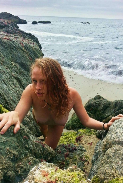 Private Vacation Photo: Explicit Amateur Shot of Beach Fun