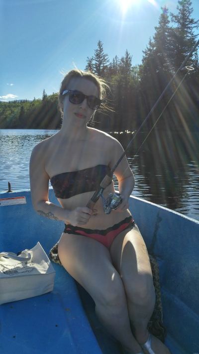 Hubby Tricks Wife into Nude Fishing Trip: Amateur Porn Photo